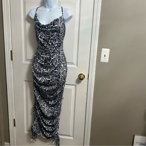 WOMENS snake print maxi dress